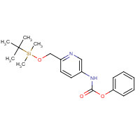 1419605-14-3 phenyl N-[6-[[tert-butyl(dimethyl)silyl]oxymethyl]pyridin-3-yl]carbamate chemical structure