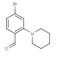643094-36-4 4-bromo-2-piperidin-1-ylbenzaldehyde chemical structure