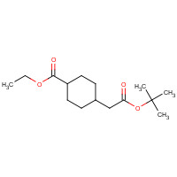 218779-76-1 ethyl 4-[2-[(2-methylpropan-2-yl)oxy]-2-oxoethyl]cyclohexane-1-carboxylate chemical structure