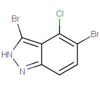 1082040-20-7 3,5-dibromo-4-chloro-2H-indazole chemical structure