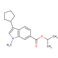 1253789-90-0 propan-2-yl 3-cyclopentyl-1-methylindole-6-carboxylate chemical structure