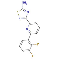 1179361-14-8 3-[6-(2,3-difluorophenyl)pyridin-2-yl]-1,2,4-thiadiazol-5-amine chemical structure