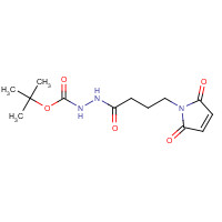 1239587-67-7 tert-butyl N-[4-(2,5-dioxopyrrol-1-yl)butanoylamino]carbamate chemical structure
