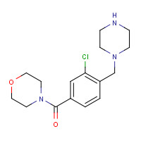 1460036-77-4 [3-chloro-4-(piperazin-1-ylmethyl)phenyl]-morpholin-4-ylmethanone chemical structure