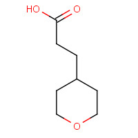 40500-10-5 3-(oxan-4-yl)propanoic acid chemical structure