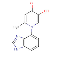 1333331-93-3 1-(1H-benzimidazol-4-yl)-5-hydroxy-2-methylpyridin-4-one chemical structure