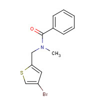 814255-79-3 N-[(4-bromothiophen-2-yl)methyl]-N-methylbenzamide chemical structure