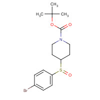 797750-39-1 tert-butyl 4-(4-bromophenyl)sulfinylpiperidine-1-carboxylate chemical structure