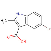 1082572-35-7 5-bromo-2-methyl-1H-indole-3-carboxylic acid chemical structure