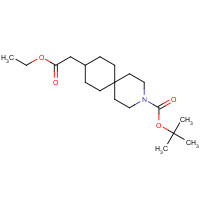 1416176-19-6 tert-butyl 9-(2-ethoxy-2-oxoethyl)-3-azaspiro[5.5]undecane-3-carboxylate chemical structure