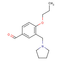 917561-88-7 4-propoxy-3-(pyrrolidin-1-ylmethyl)benzaldehyde chemical structure