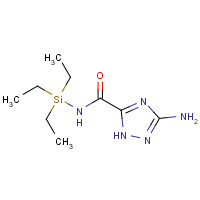 1207755-05-2 3-amino-N-triethylsilyl-1H-1,2,4-triazole-5-carboxamide chemical structure