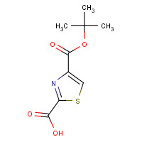 1029432-03-8 4-[(2-methylpropan-2-yl)oxycarbonyl]-1,3-thiazole-2-carboxylic acid chemical structure