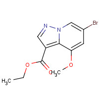 1207557-35-4 ethyl 6-bromo-4-methoxypyrazolo[1,5-a]pyridine-3-carboxylate chemical structure