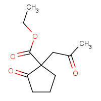 61771-77-5 ethyl 2-oxo-1-(2-oxopropyl)cyclopentane-1-carboxylate chemical structure