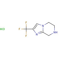 911064-58-9 2-(trifluoromethyl)-5,6,7,8-tetrahydroimidazo[1,2-a]pyrazine;hydrochloride chemical structure