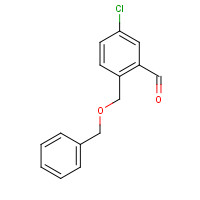104454-08-2 5-chloro-2-(phenylmethoxymethyl)benzaldehyde chemical structure