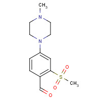 1197193-26-2 4-(4-methylpiperazin-1-yl)-2-methylsulfonylbenzaldehyde chemical structure