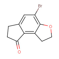 196597-69-0 4-bromo-1,2,6,7-tetrahydrocyclopenta[e][1]benzofuran-8-one chemical structure