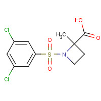 309977-82-0 1-(3,5-dichlorophenyl)sulfonyl-2-methylazetidine-2-carboxylic acid chemical structure