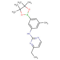1312535-42-4 4-ethyl-N-[3-methyl-5-(4,4,5,5-tetramethyl-1,3,2-dioxaborolan-2-yl)phenyl]pyrimidin-2-amine chemical structure