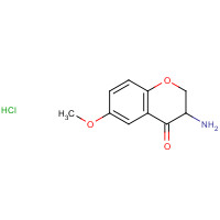 22406-60-6 3-amino-6-methoxy-2,3-dihydrochromen-4-one;hydrochloride chemical structure