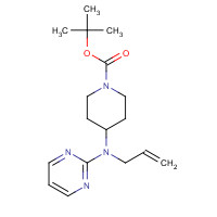 301225-42-3 tert-butyl 4-[prop-2-enyl(pyrimidin-2-yl)amino]piperidine-1-carboxylate chemical structure