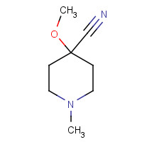 1082040-36-5 4-methoxy-1-methylpiperidine-4-carbonitrile chemical structure