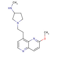 877177-34-9 1-[2-(6-methoxy-1,5-naphthyridin-4-yl)ethyl]-N-methylpyrrolidin-3-amine chemical structure