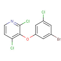 1338226-09-7 3-(3-bromo-5-chlorophenoxy)-2,4-dichloropyridine chemical structure