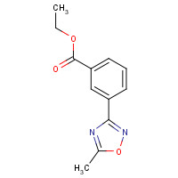 1166756-80-4 ethyl 3-(5-methyl-1,2,4-oxadiazol-3-yl)benzoate chemical structure
