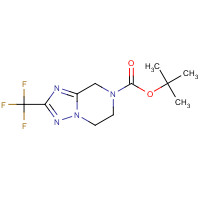681249-59-2 tert-butyl 2-(trifluoromethyl)-6,8-dihydro-5H-[1,2,4]triazolo[1,5-a]pyrazine-7-carboxylate chemical structure