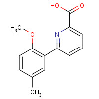 1199244-07-9 6-(2-methoxy-5-methylphenyl)pyridine-2-carboxylic acid chemical structure