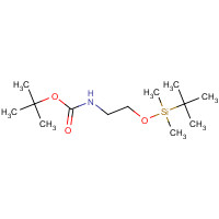 203738-69-6 tert-butyl N-[2-[tert-butyl(dimethyl)silyl]oxyethyl]carbamate chemical structure