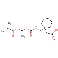 478296-72-9 2-[1-[[1-(2-methylpropanoyloxy)ethoxycarbonylamino]methyl]cyclohexyl]acetic acid chemical structure