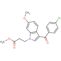 1390644-30-0 methyl 3-[3-(4-chlorobenzoyl)-6-methoxyindol-1-yl]propanoate chemical structure