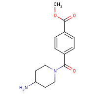 794502-42-4 methyl 4-(4-aminopiperidine-1-carbonyl)benzoate chemical structure