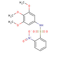 312299-33-5 2-nitro-N-(3,4,5-trimethoxyphenyl)benzenesulfonamide chemical structure