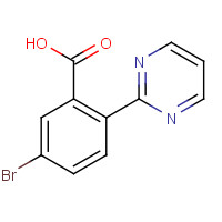 1445596-27-9 5-bromo-2-pyrimidin-2-ylbenzoic acid chemical structure