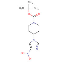 190515-50-5 tert-butyl 4-(4-nitroimidazol-1-yl)piperidine-1-carboxylate chemical structure