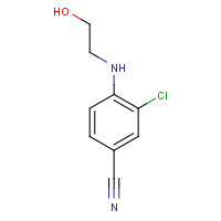 1340049-01-5 3-chloro-4-(2-hydroxyethylamino)benzonitrile chemical structure