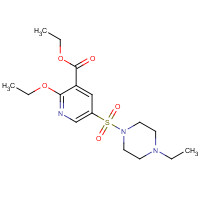 247582-68-9 ethyl 2-ethoxy-5-(4-ethylpiperazin-1-yl)sulfonylpyridine-3-carboxylate chemical structure