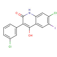 1398343-77-5 7-chloro-3-(3-chlorophenyl)-4-hydroxy-6-iodo-1H-quinolin-2-one chemical structure