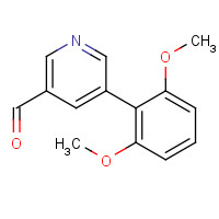 887973-87-7 5-(2,6-dimethoxyphenyl)pyridine-3-carbaldehyde chemical structure