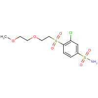 1257045-06-9 3-chloro-4-[2-(2-methoxyethoxy)ethylsulfonyl]benzenesulfonamide chemical structure