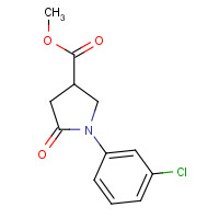 133747-67-8 methyl 1-(3-chlorophenyl)-5-oxopyrrolidine-3-carboxylate chemical structure