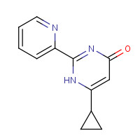 874777-40-9 6-cyclopropyl-2-pyridin-2-yl-1H-pyrimidin-4-one chemical structure