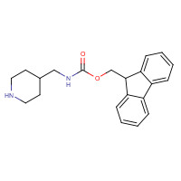 441295-75-6 9H-fluoren-9-ylmethyl N-(piperidin-4-ylmethyl)carbamate chemical structure