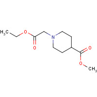 95566-71-5 methyl 1-(2-ethoxy-2-oxoethyl)piperidine-4-carboxylate chemical structure