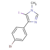 1242441-01-5 4-(4-bromophenyl)-5-iodo-1-methylimidazole chemical structure